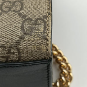Secondhand Gucci Padlock beige×black PVC coated canvas×Leather 409487 shoulderbag | stylenewstar