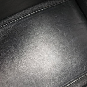 Pre-owned Celine Luggage Mini Shopper Black×white Leather  handbag | stylenewstar