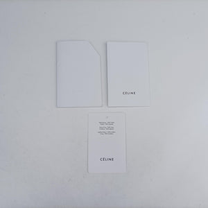 Pre-owned Celine Luggage Mini Shopper Black×white Leather  handbag | stylenewstar