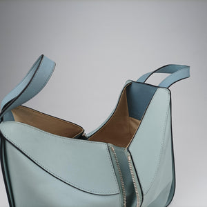 Pre-owned Loewe hammock Blue x Light Blue leather  shoulderbag | stylenewstar