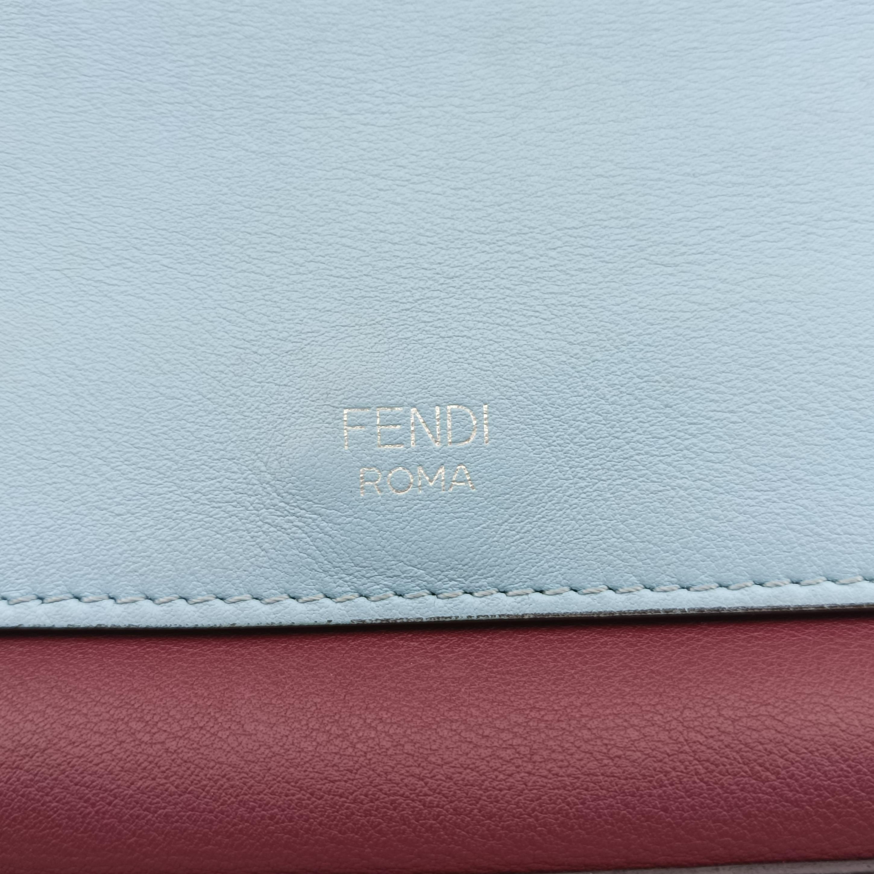 Pre-owned Fendi Micro Monster Double Baguette Multicolour Leather 8M0371 shoulderbag | stylenewstar