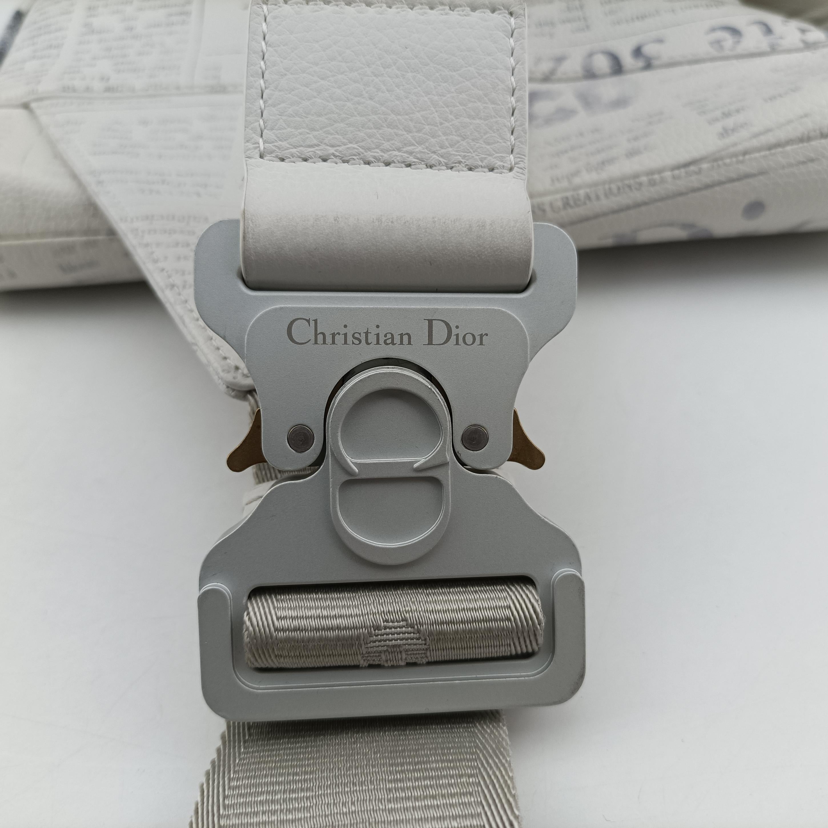 Secondhand Christian Dior Saddle White Leather  shoulderbag | stylenewstar