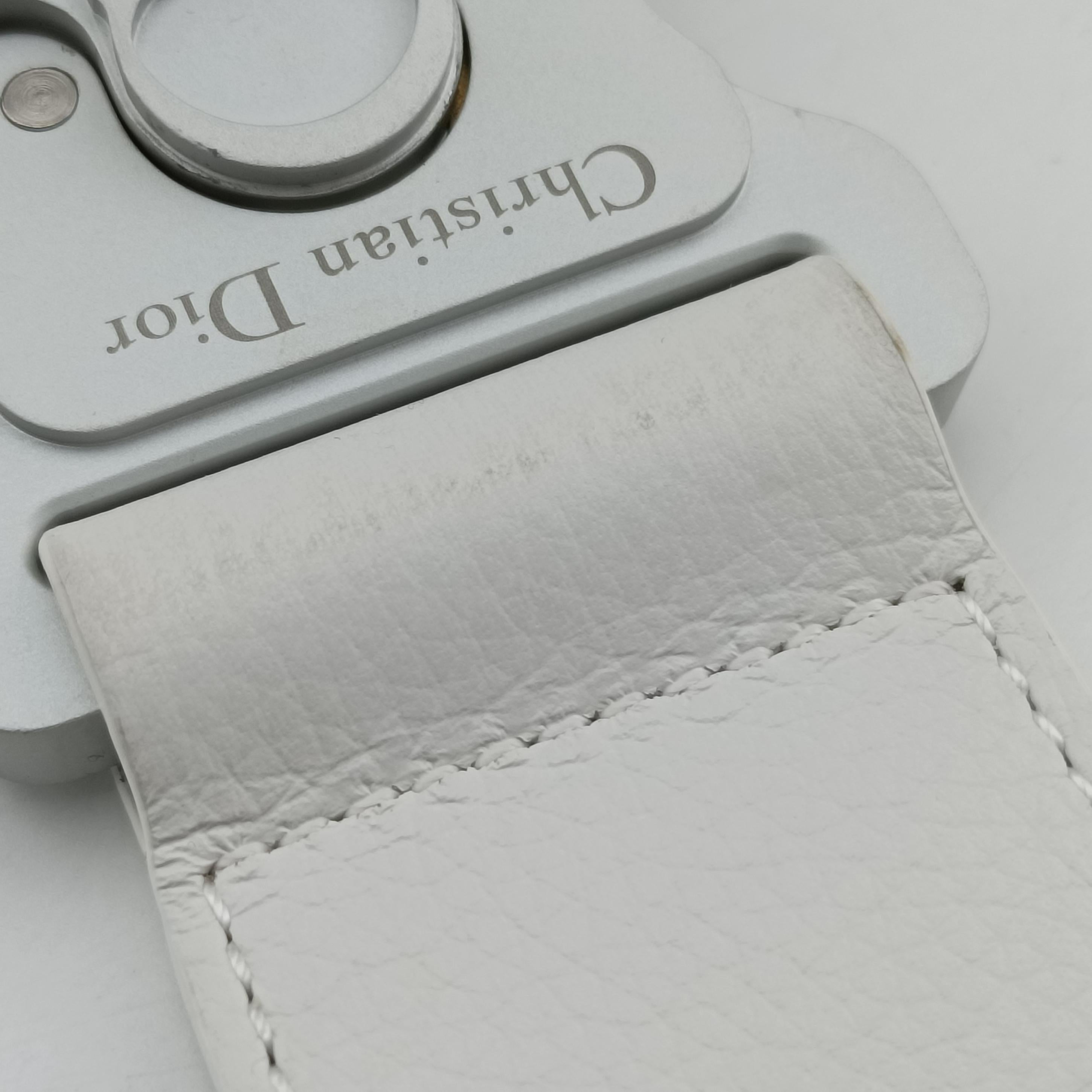 Secondhand Christian Dior Saddle White Leather  shoulderbag | stylenewstar