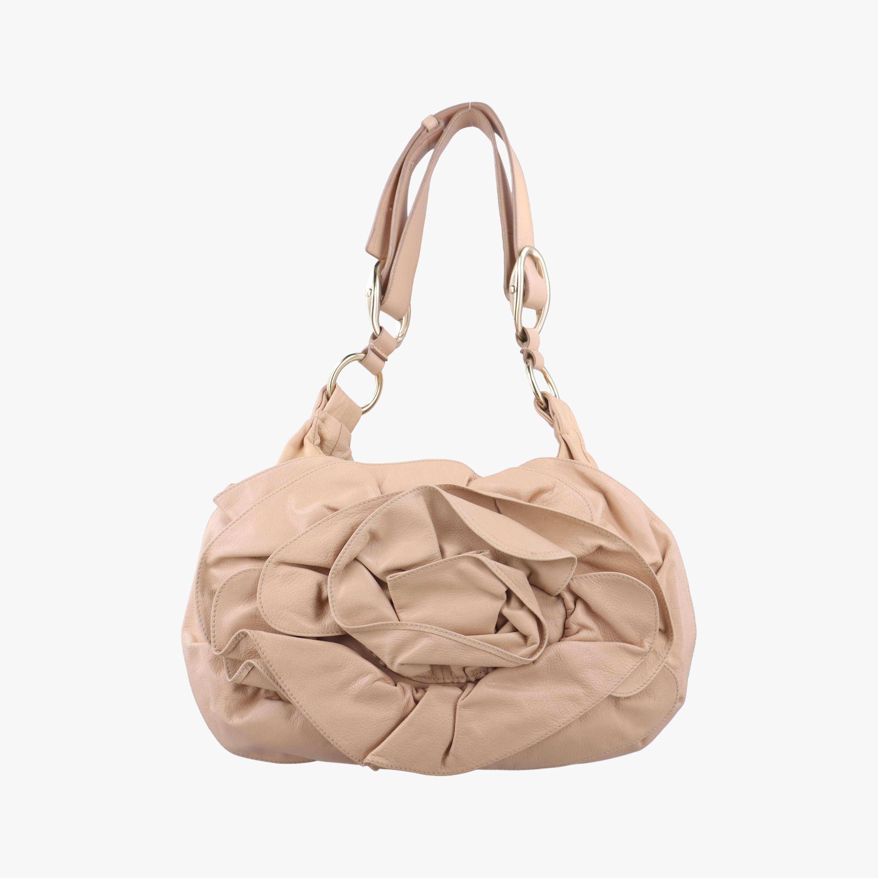 Pre-owned Yves Saint Laurent Mombasa Pink Leather 112937 shoulderbag | stylenewstar