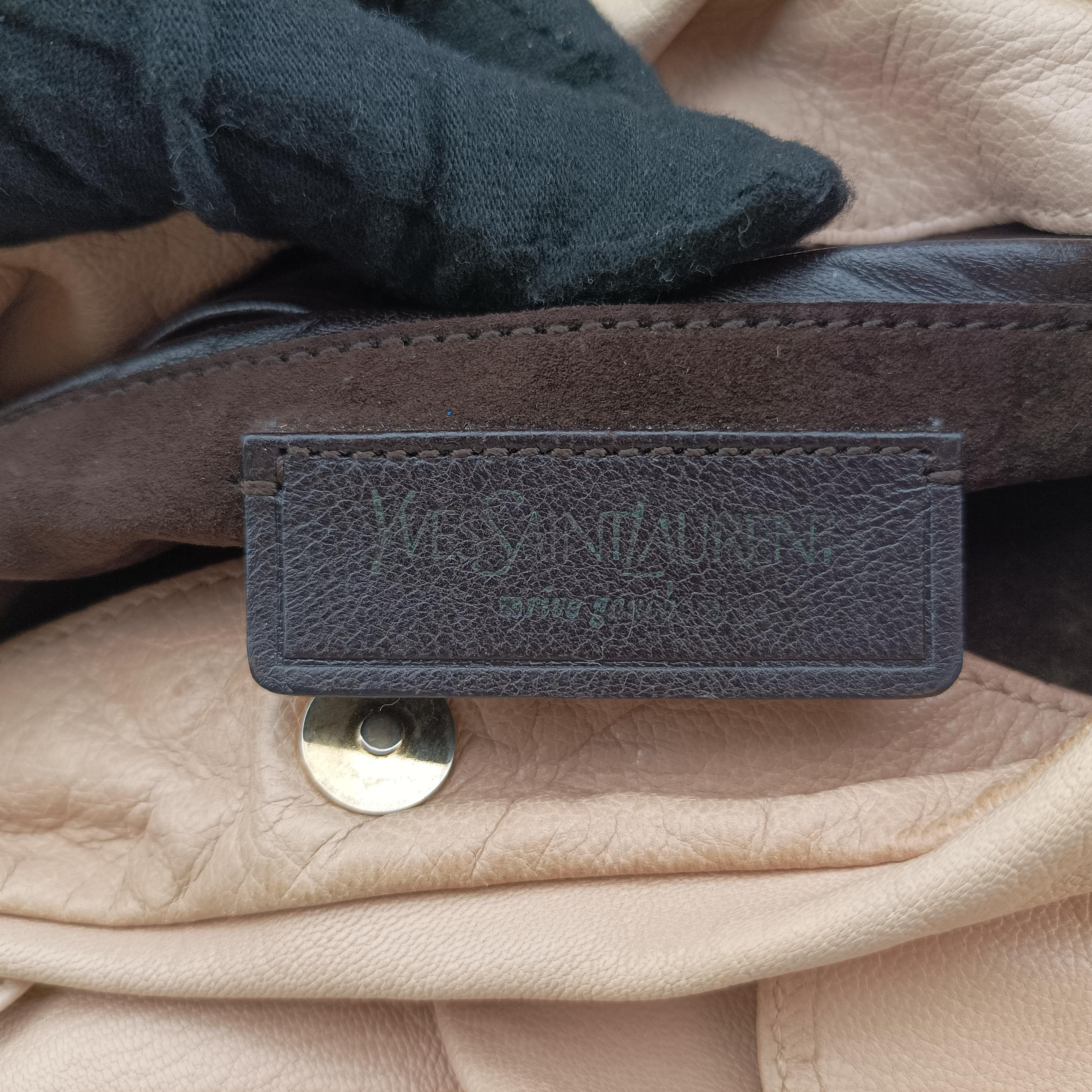 Pre-owned Yves Saint Laurent Mombasa Pink Leather 112937 shoulderbag | stylenewstar