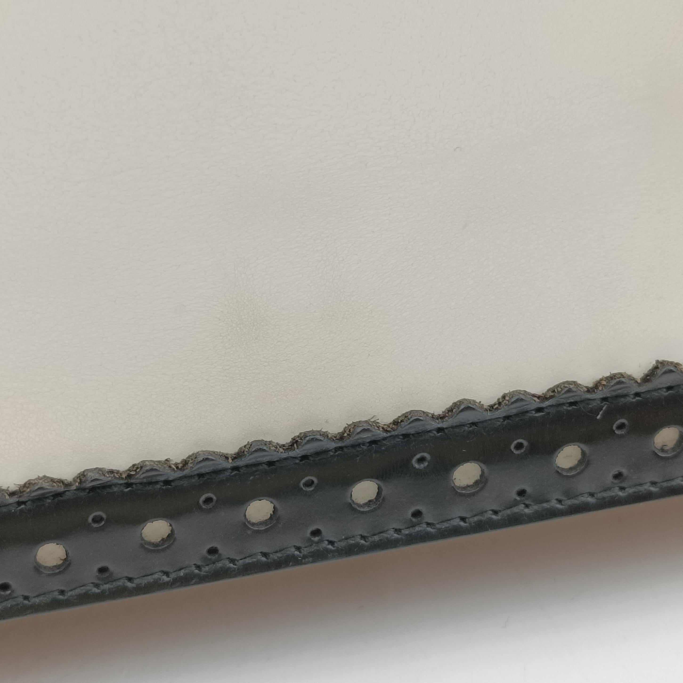 Pre-owned Christian Dior D'Trick Black×White leather  shoulderbag | stylenewstar