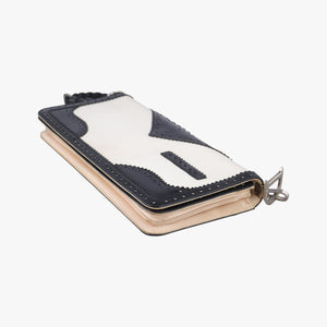 Pre-owned Christian Dior D'Trick Black×White leather  shoulderbag | stylenewstar