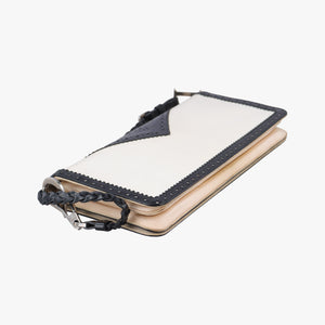 Pre-owned Christian Dior D'Trick Black×White leather  shoulderbag | stylenewstar