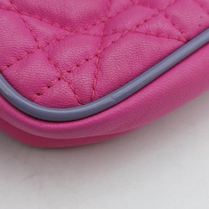 Secondhand Christian Dior Miss Dior Cannage New Lock Pink lambskin  shoulderbag | stylenewstar