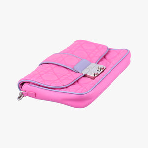 Secondhand Christian Dior Miss Dior Cannage New Lock Pink lambskin  shoulderbag | stylenewstar