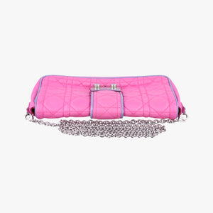 Secondhand Christian Dior Miss Dior Cannage New Lock Pink lambskin  shoulderbag | stylenewstar