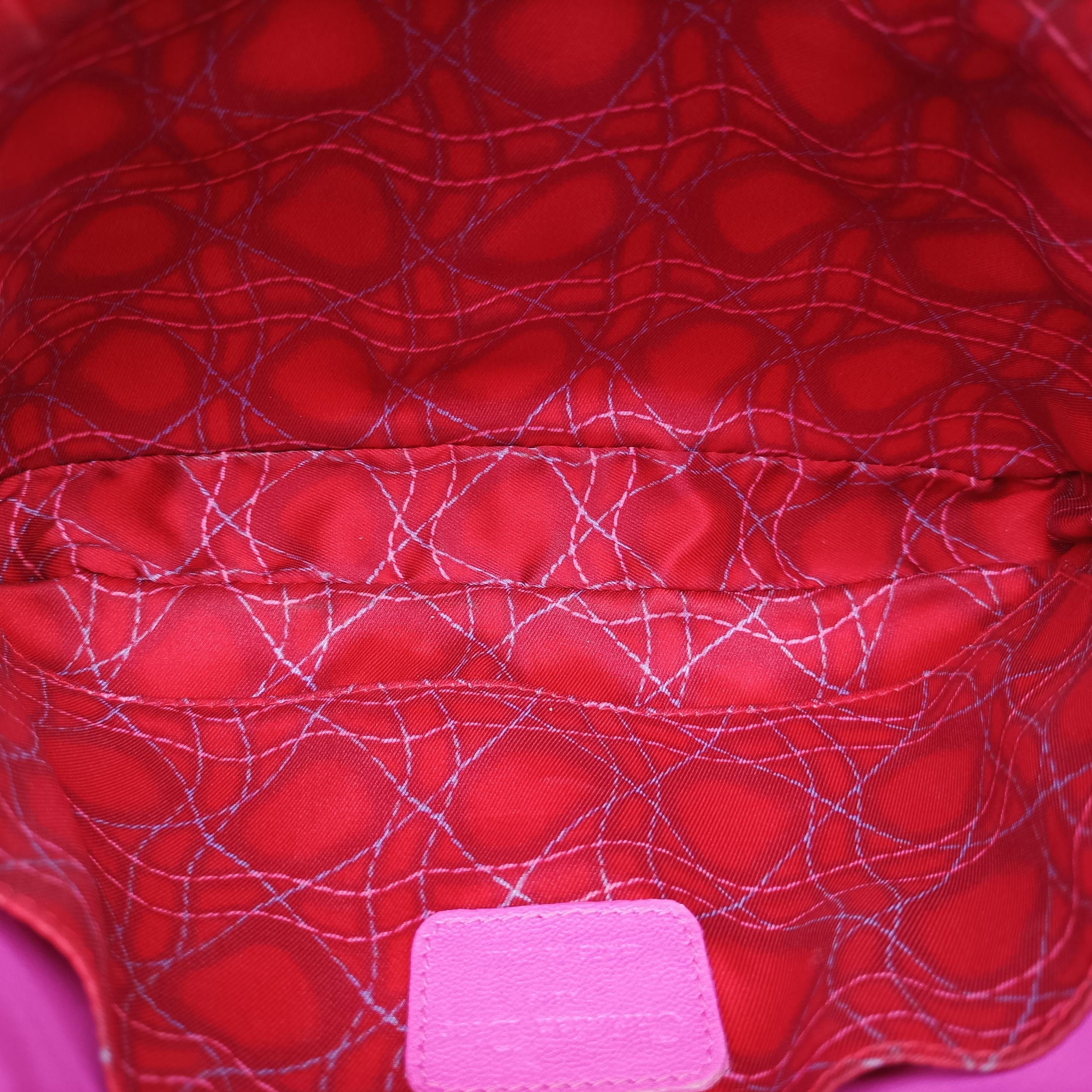 Secondhand Christian Dior Miss Dior Cannage New Lock Pink lambskin  shoulderbag | stylenewstar