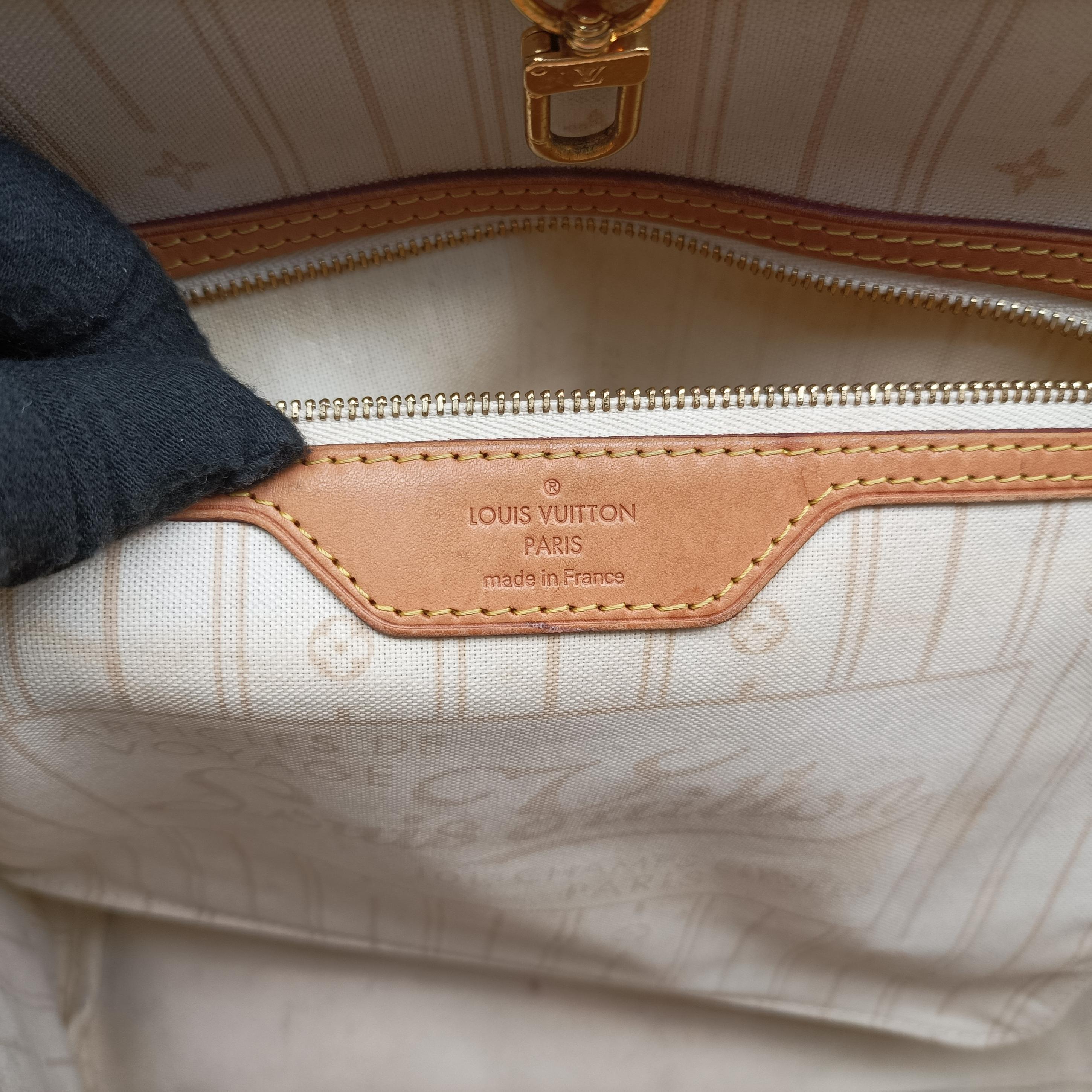 Vintage Louis Vuitton Neverfull MM Azur Damier Canvas N51107 handbag | stylenewstar