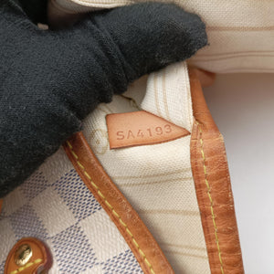 Vintage Louis Vuitton Neverfull MM Azur Damier Canvas N51107 handbag | stylenewstar