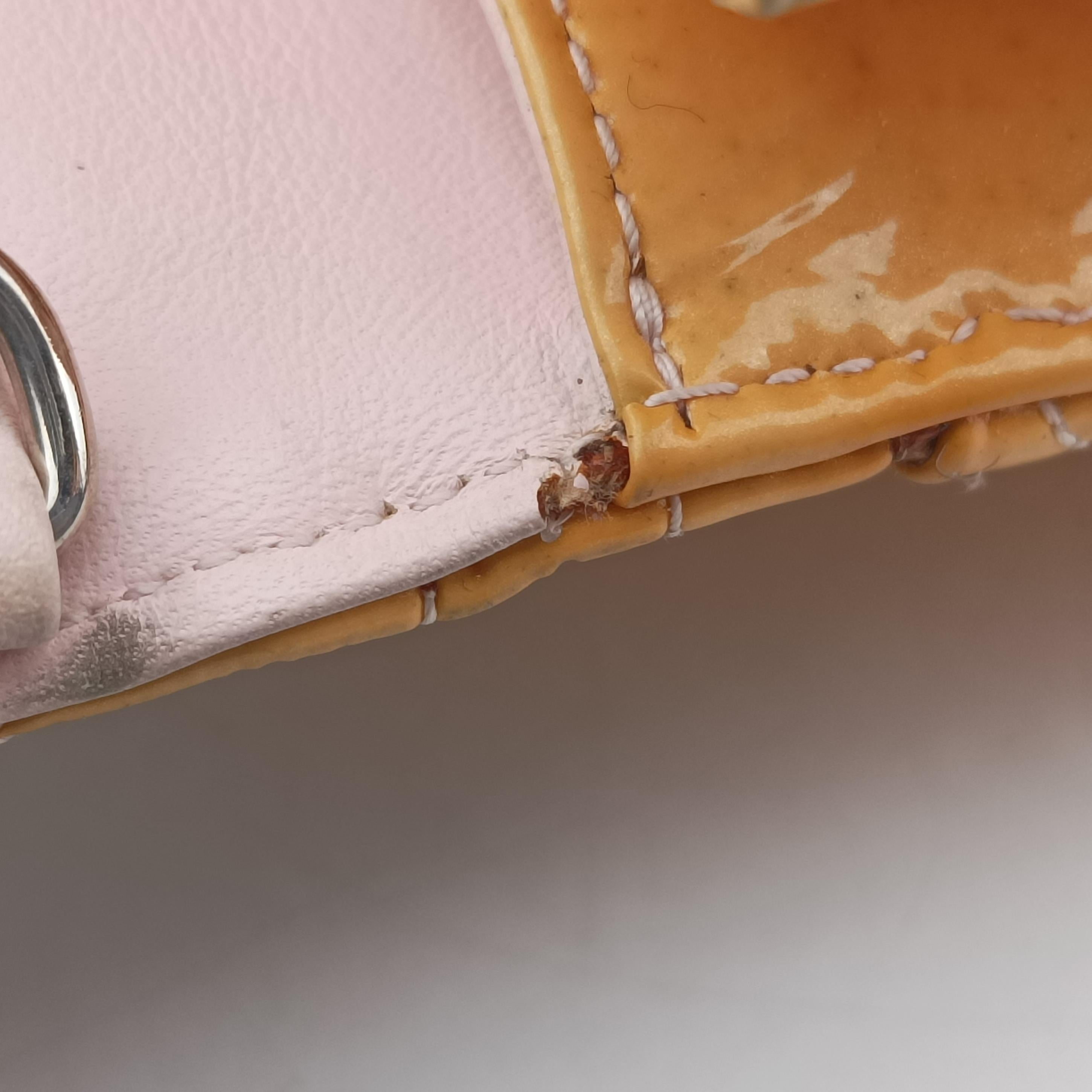 Pre-owned Christian Dior Cannage New Lock Yellow Patent  shoulderbag | stylenewstar