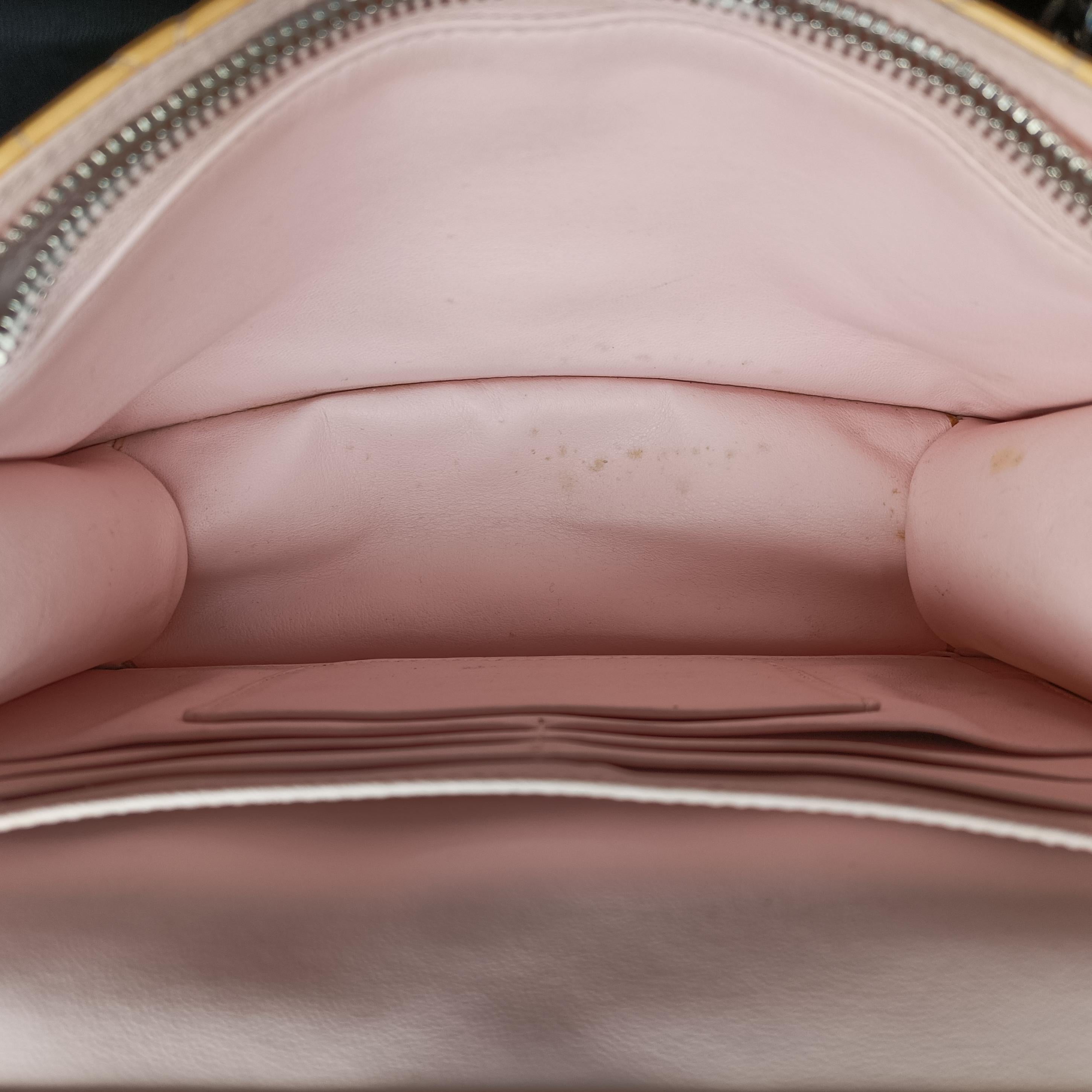 Pre-owned Christian Dior Cannage New Lock Yellow Patent  shoulderbag | stylenewstar
