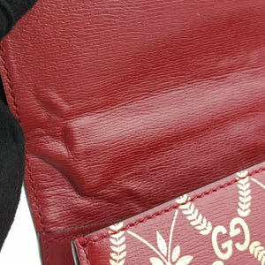 Pre-owned Gucci Sylvie red×Multicolour Leather 524405 shoulderbag | stylenewstar