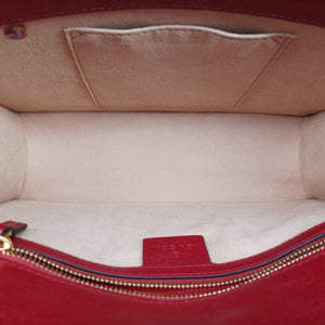 Pre-owned Gucci Sylvie red×Multicolour Leather 524405 shoulderbag | stylenewstar