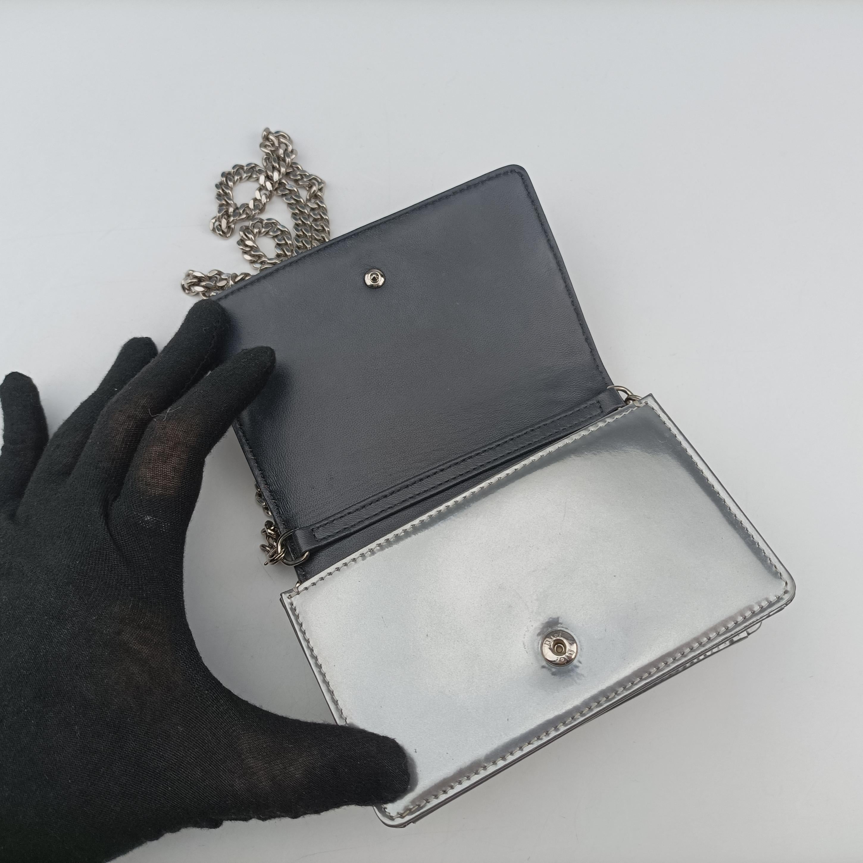 Secondhand Christian Dior Diorama Silver leather  shoulderbag | stylenewstar