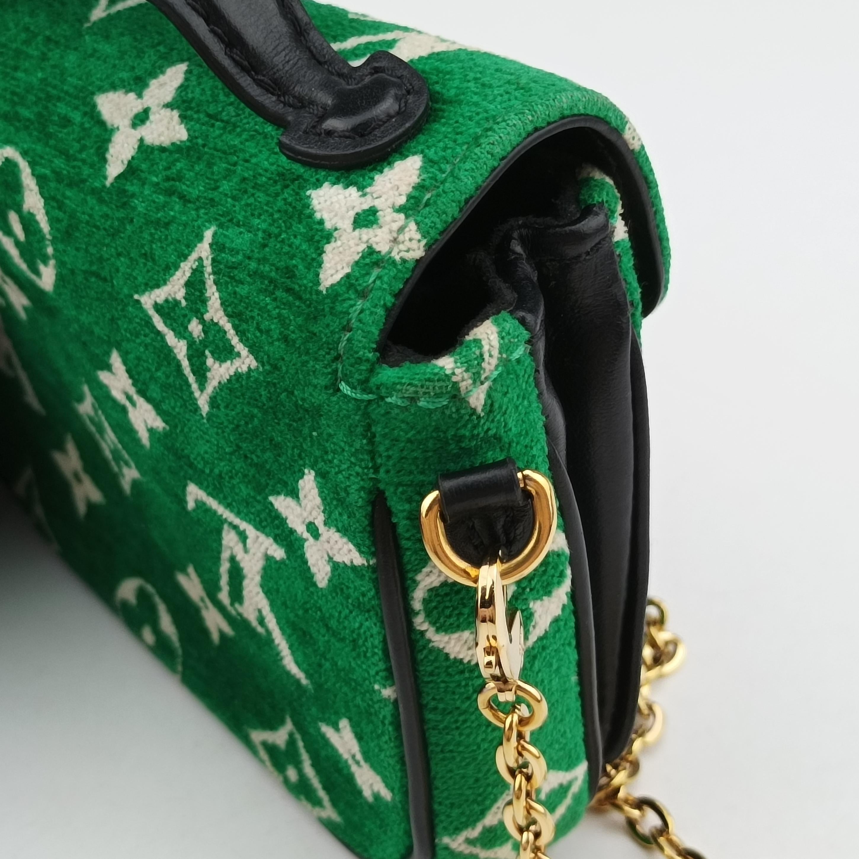 Vintage Louis Vuitton Monogram Micro Metis Green x Black x White Velvet M81494 shoulderbag | stylenewstar