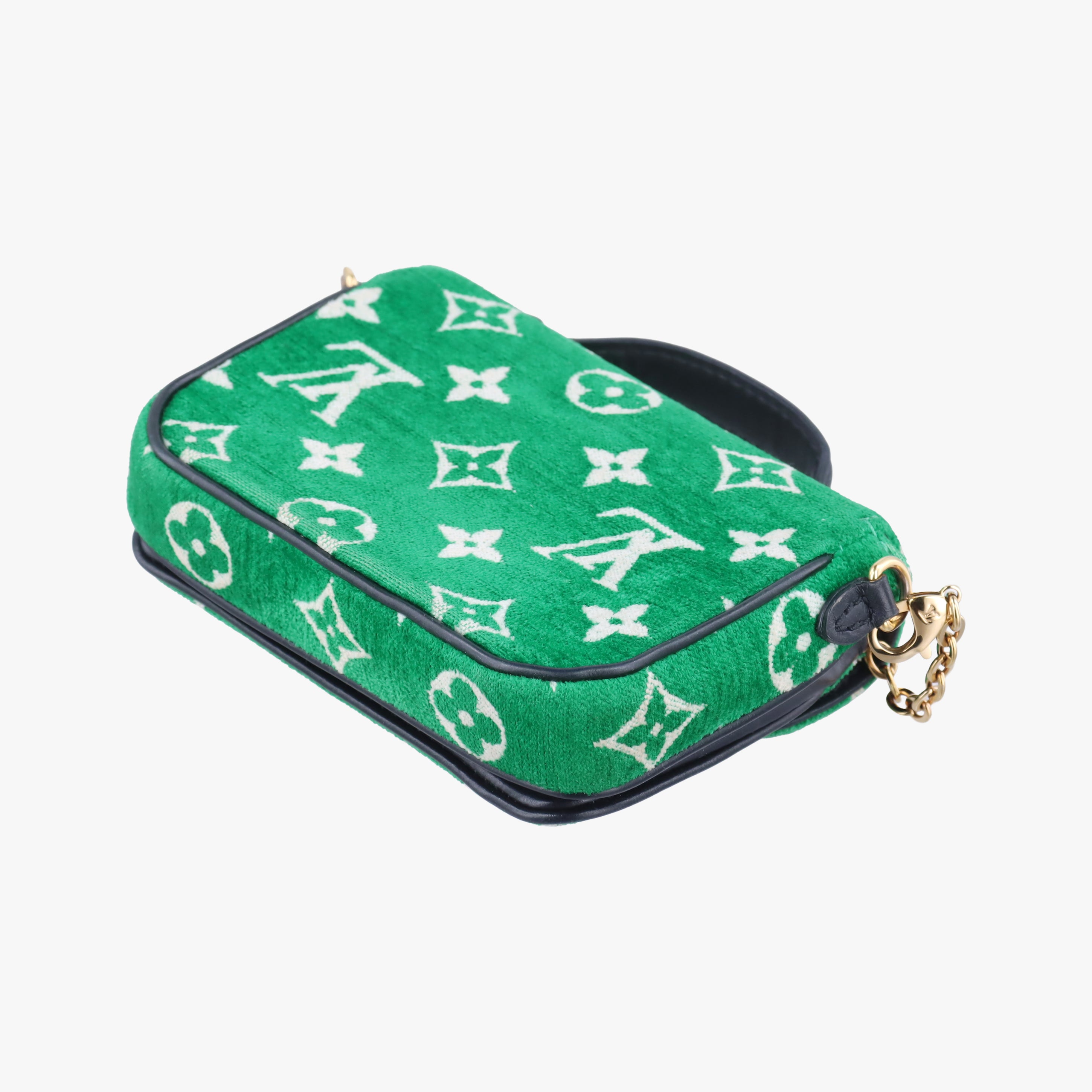 Vintage Louis Vuitton Monogram Micro Metis Green x Black x White Velvet M81494 shoulderbag | stylenewstar