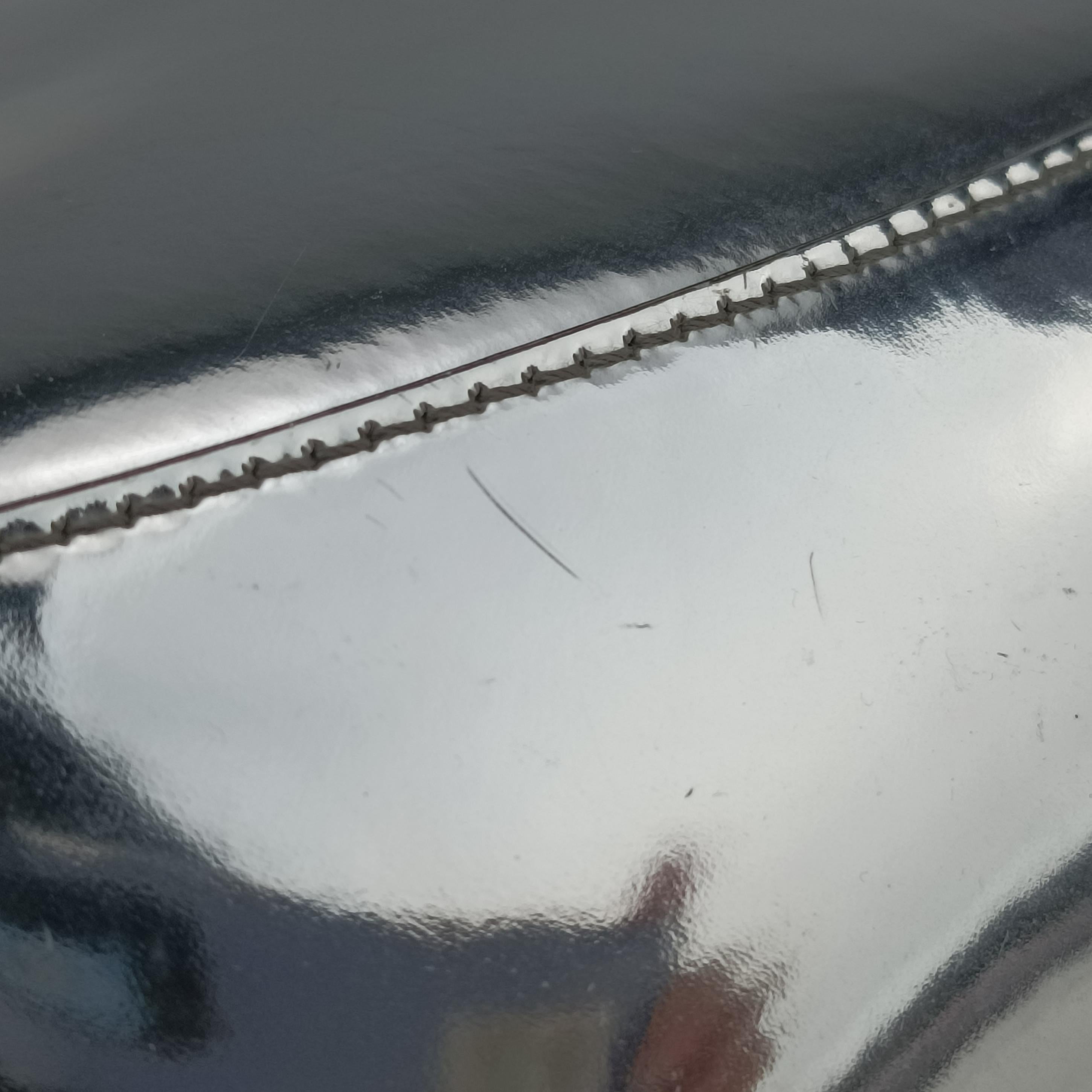 Pre-owned Prada Cleo Silver Enamel 1BC499 shoulderbag | stylenewstar