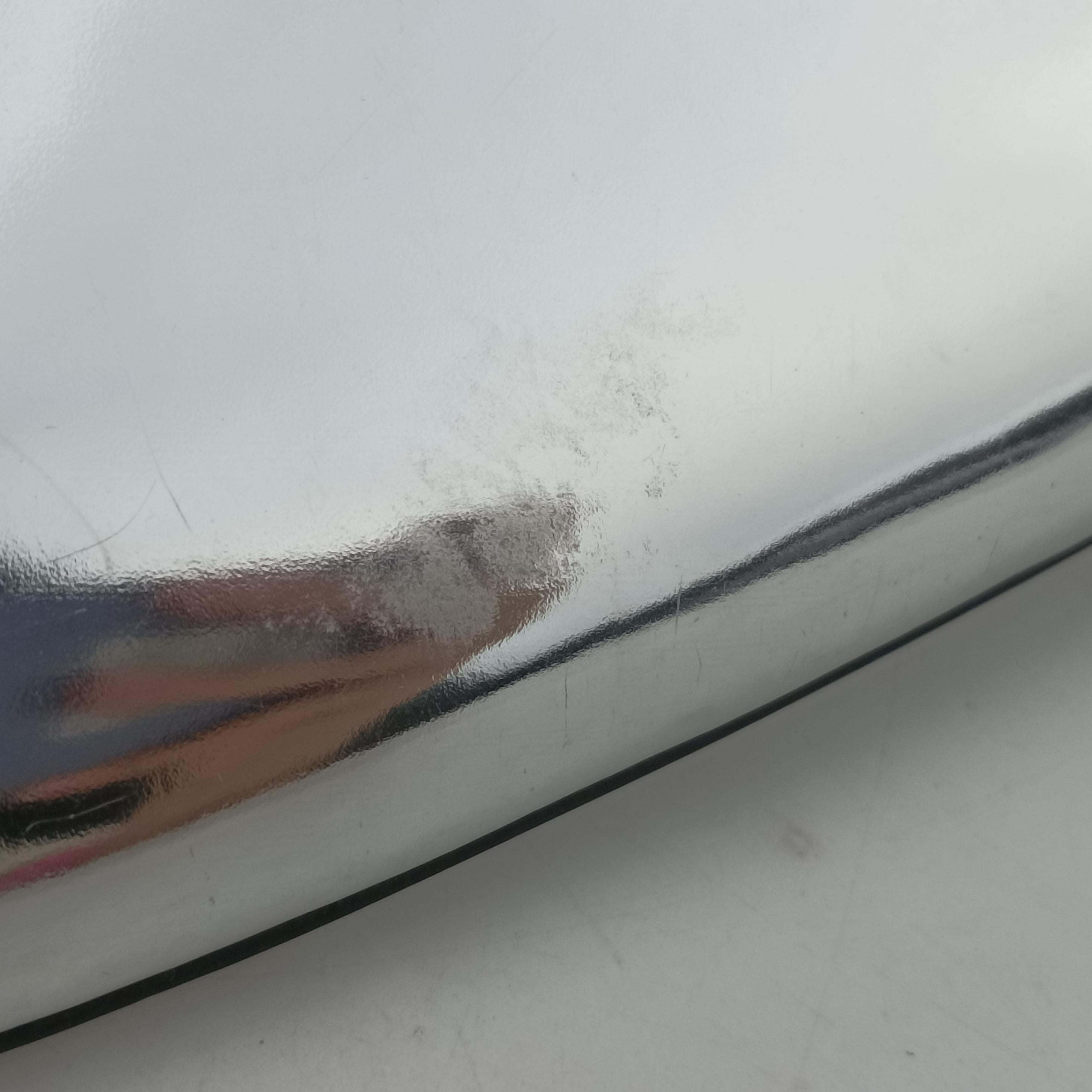 Pre-owned Prada Cleo Silver Enamel 1BC499 shoulderbag | stylenewstar