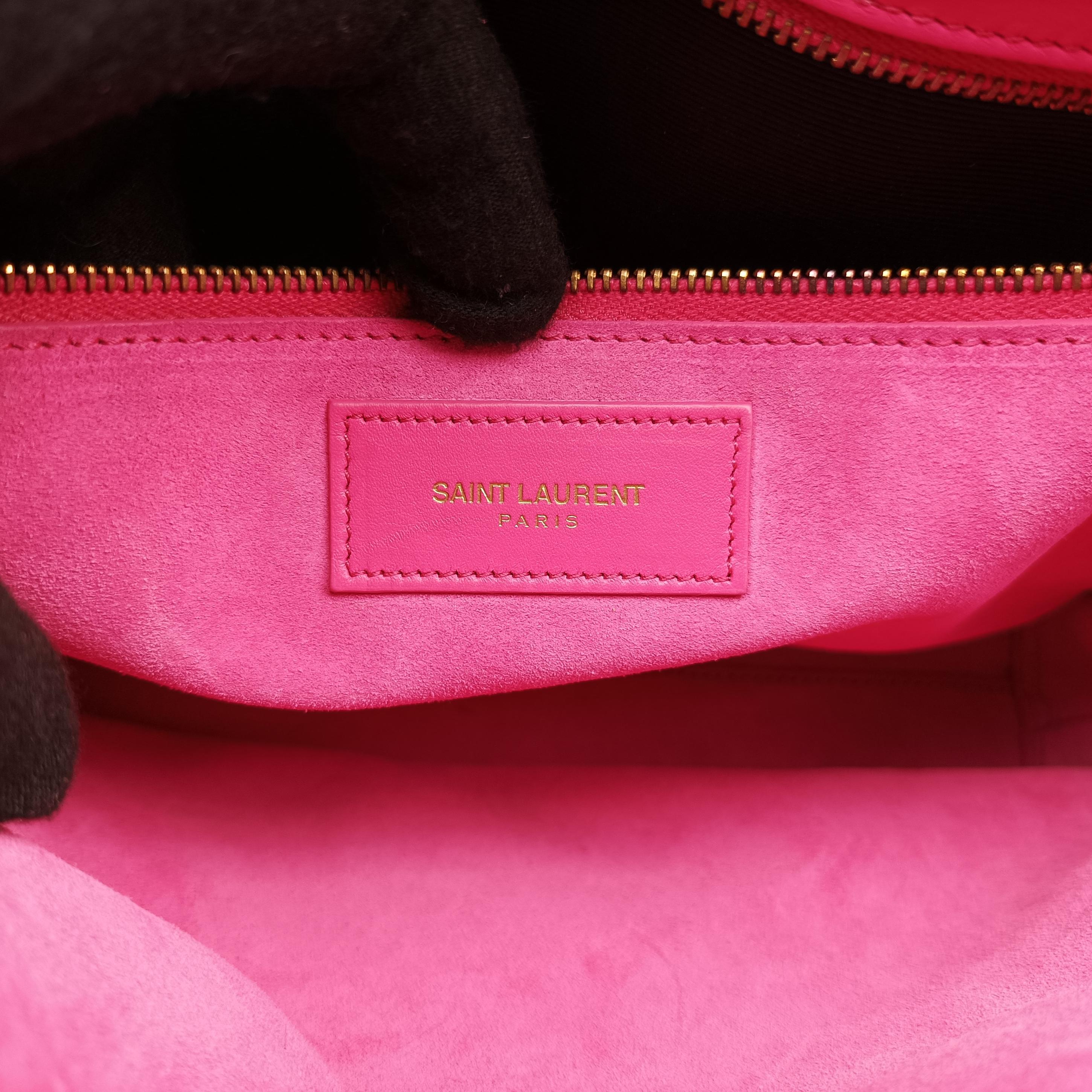 Vintage Yves Saint Laurent SAC DE JOUR Rose Leather 324823 shoulderbag | stylenewstar