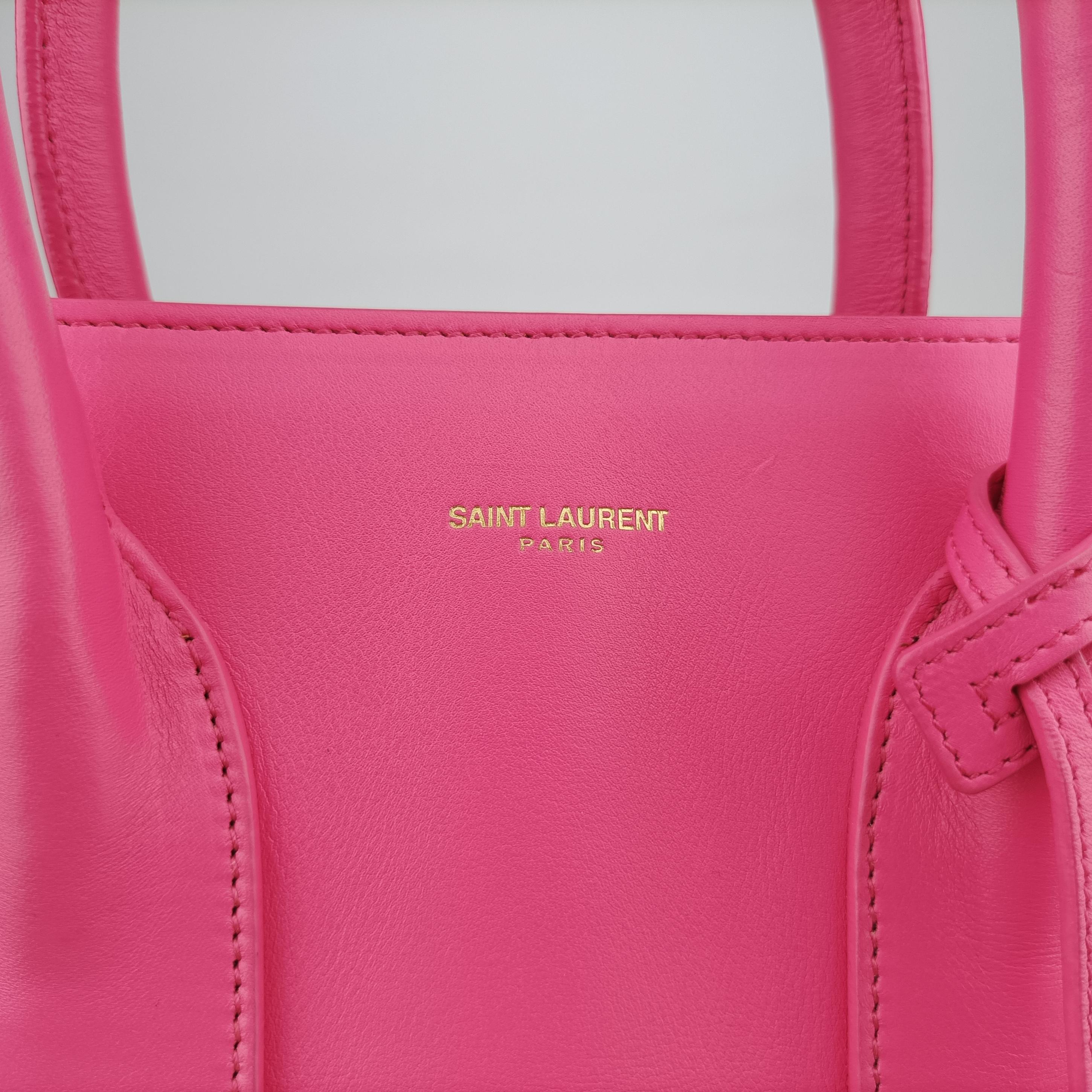 Vintage Yves Saint Laurent SAC DE JOUR Rose Leather 324823 shoulderbag | stylenewstar