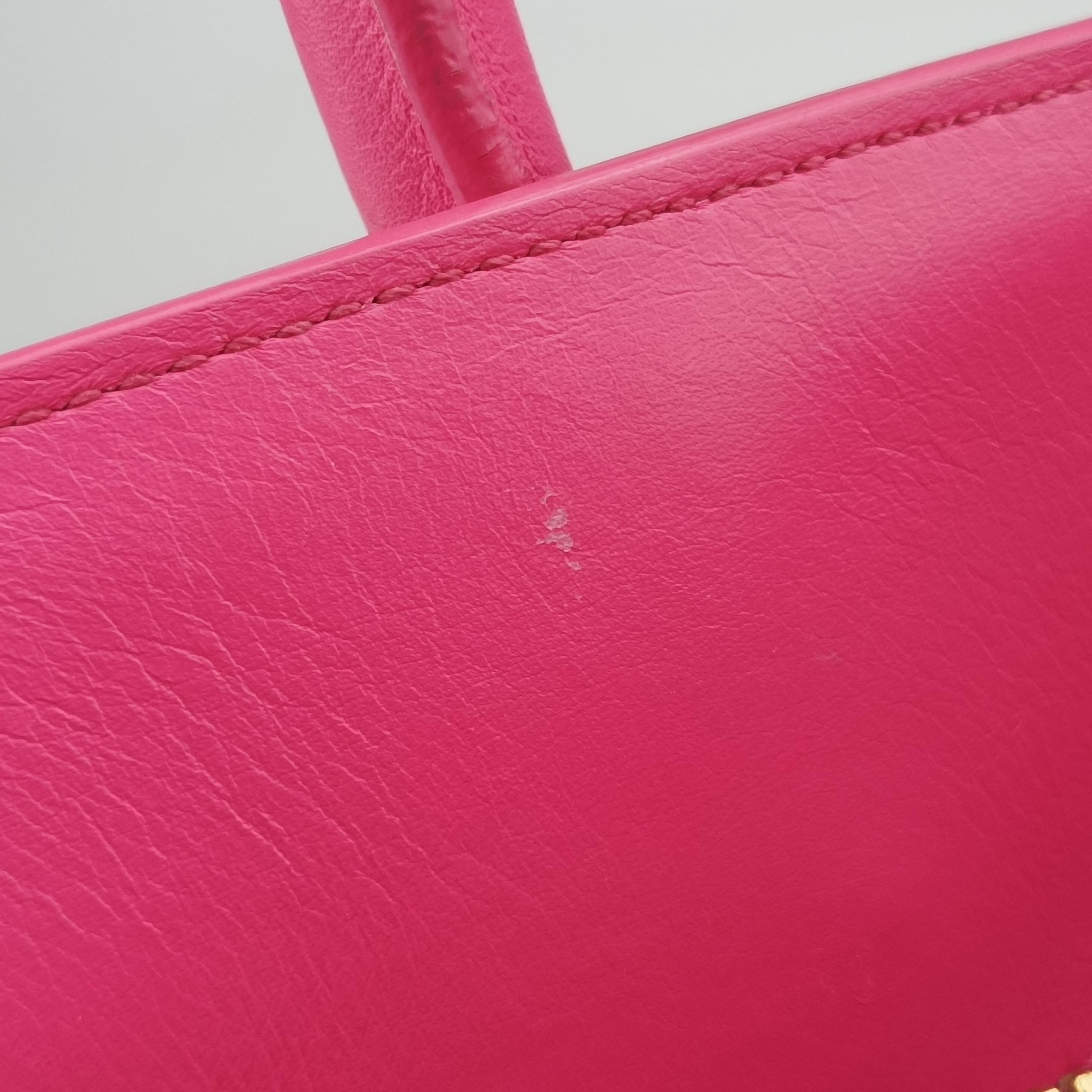 Vintage Yves Saint Laurent SAC DE JOUR Rose Leather 324823 shoulderbag | stylenewstar