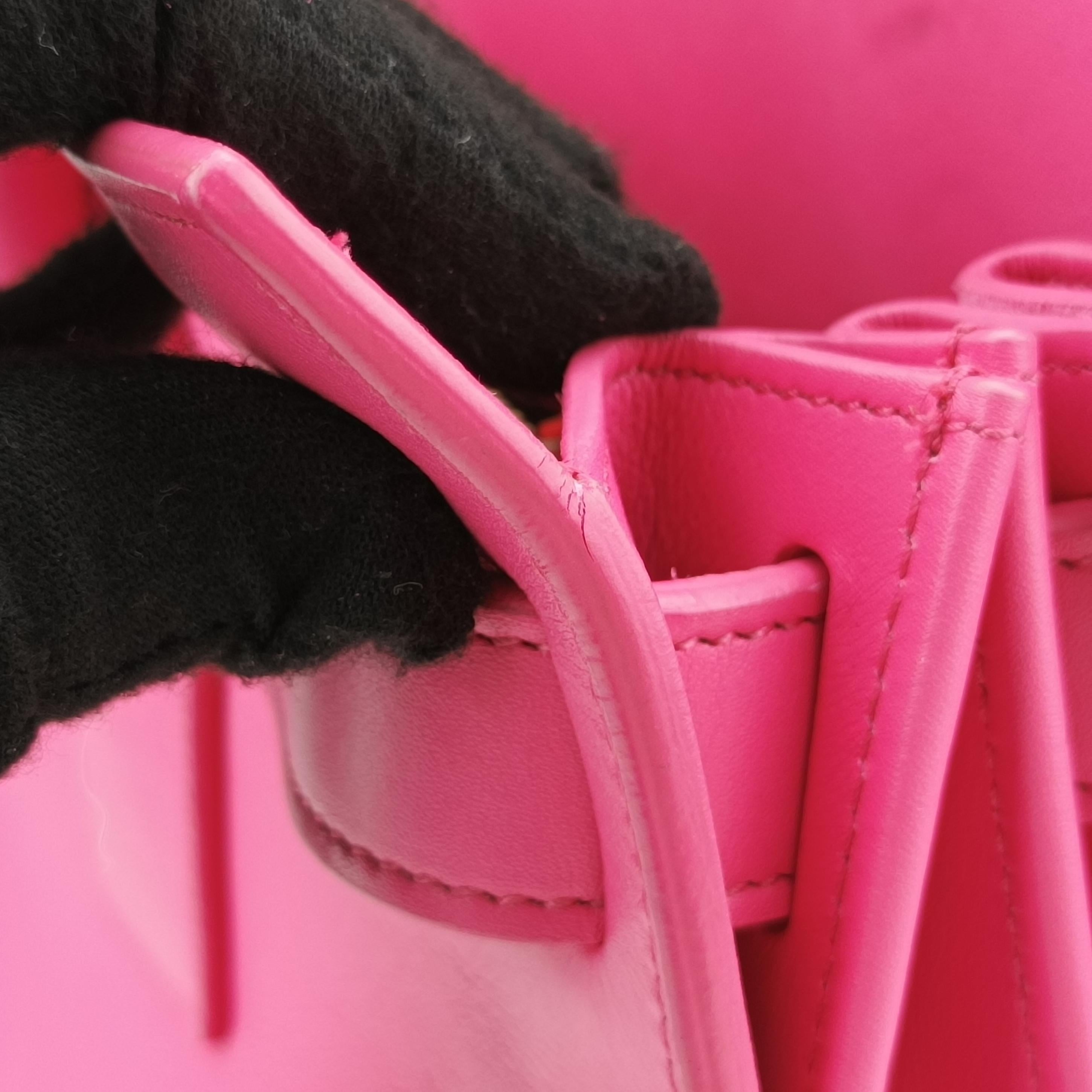 Vintage Yves Saint Laurent SAC DE JOUR Rose Leather 324823 shoulderbag | stylenewstar