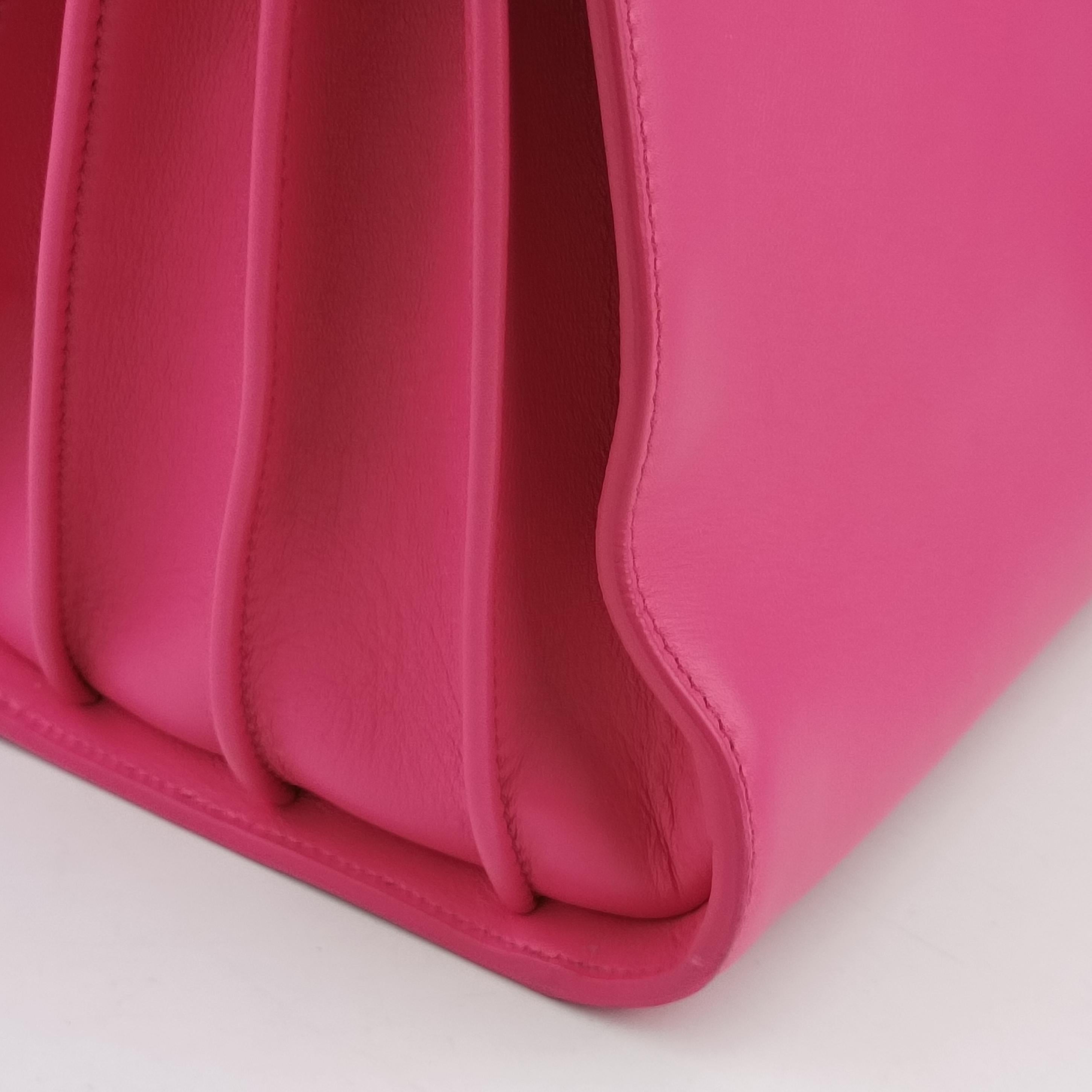 Vintage Yves Saint Laurent SAC DE JOUR Rose Leather 324823 shoulderbag | stylenewstar