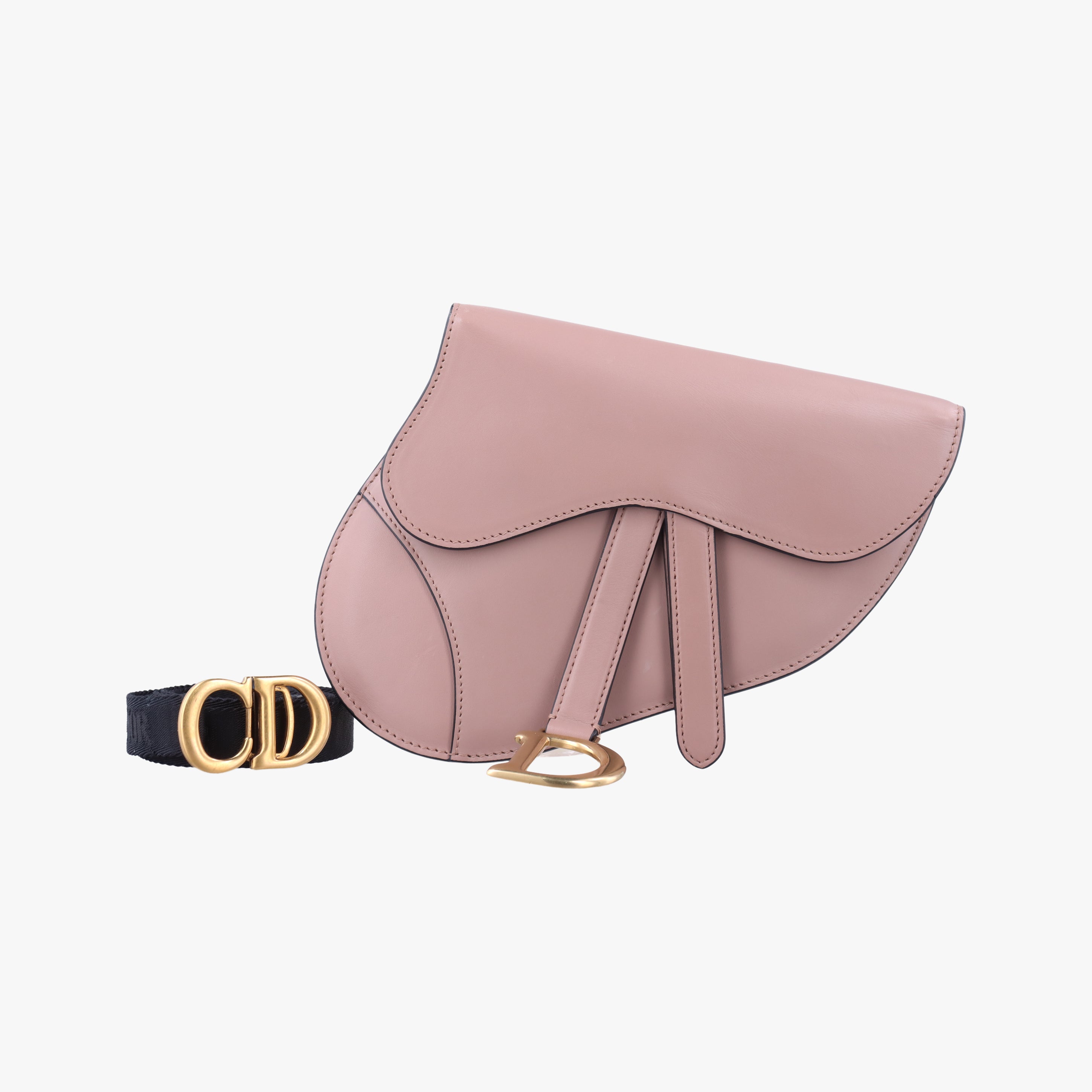 Pre-owned Christian Dior saddle Pink leather  bum bag/waist bag | stylenewstar