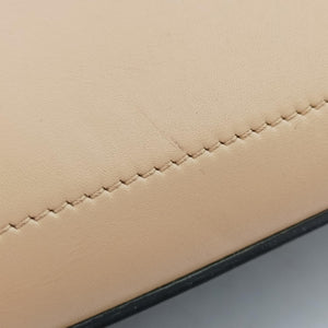 Pre-owned Celine luggage nano shopper Beige×black×brown leather  shoulderbag | stylenewstar