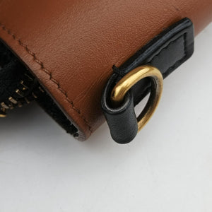 Pre-owned Celine luggage nano shopper Beige×black×brown leather  shoulderbag | stylenewstar