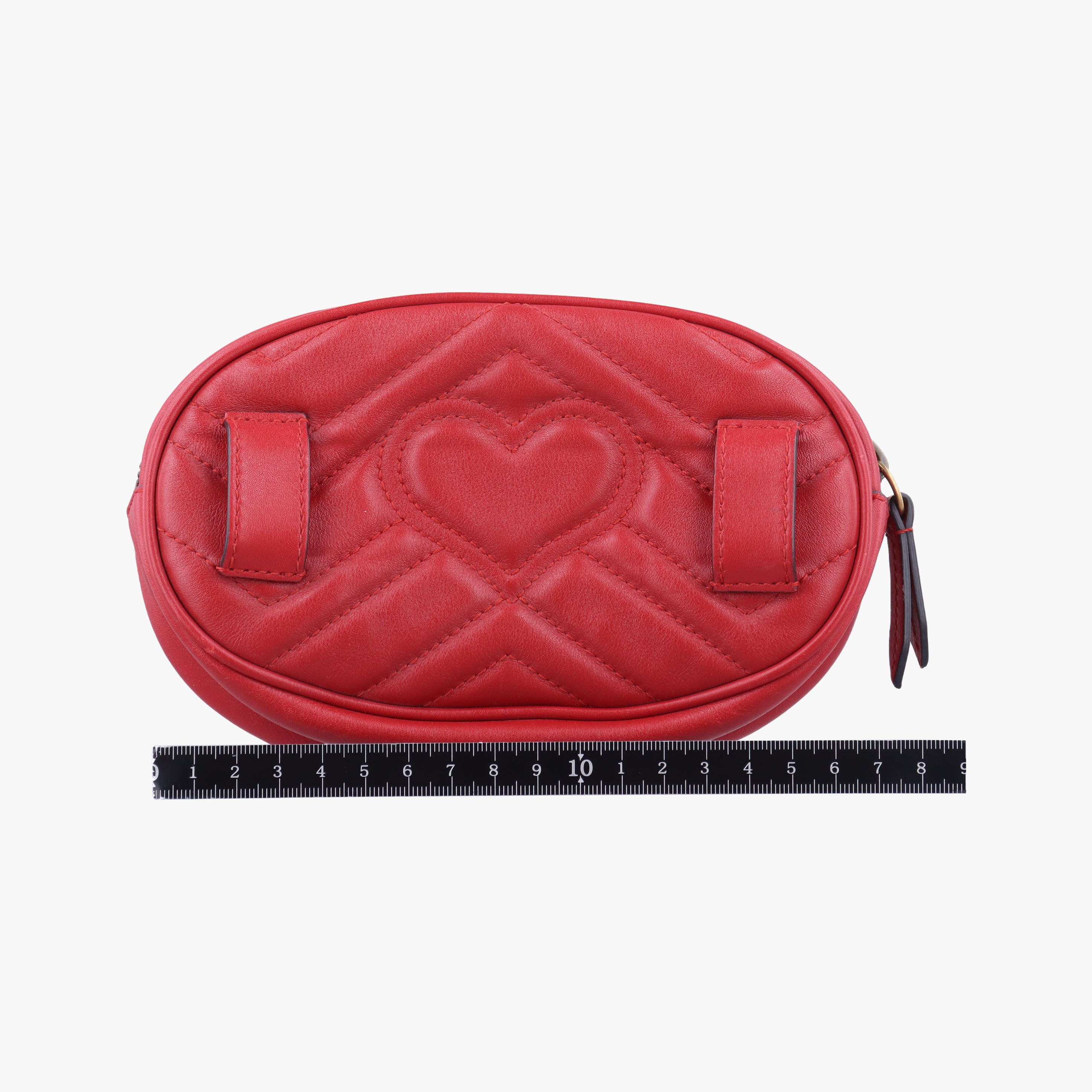 Vintage Gucci GG Marmont Red leather 476434 bum bag/waist bag | stylenewstar