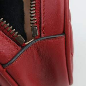 Vintage Gucci GG Marmont Red leather 476434 bum bag/waist bag | stylenewstar