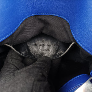 Pre-owned Yves Saint Laurent COLLEGE Blue leather 428056 shoulderbag | stylenewstar