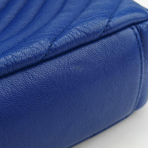 Pre-owned Yves Saint Laurent COLLEGE Blue leather 428056 shoulderbag | stylenewstar