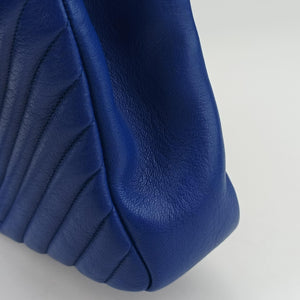 Pre-owned Yves Saint Laurent COLLEGE Blue leather 428056 shoulderbag | stylenewstar