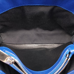 Pre-owned Yves Saint Laurent COLLEGE Blue leather 428056 shoulderbag | stylenewstar