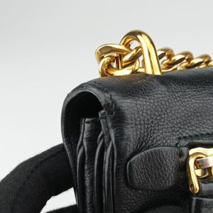 Secondhand Prada Robot Flap Black×Multicolour Leather 1BD055 shoulderbag | stylenewstar