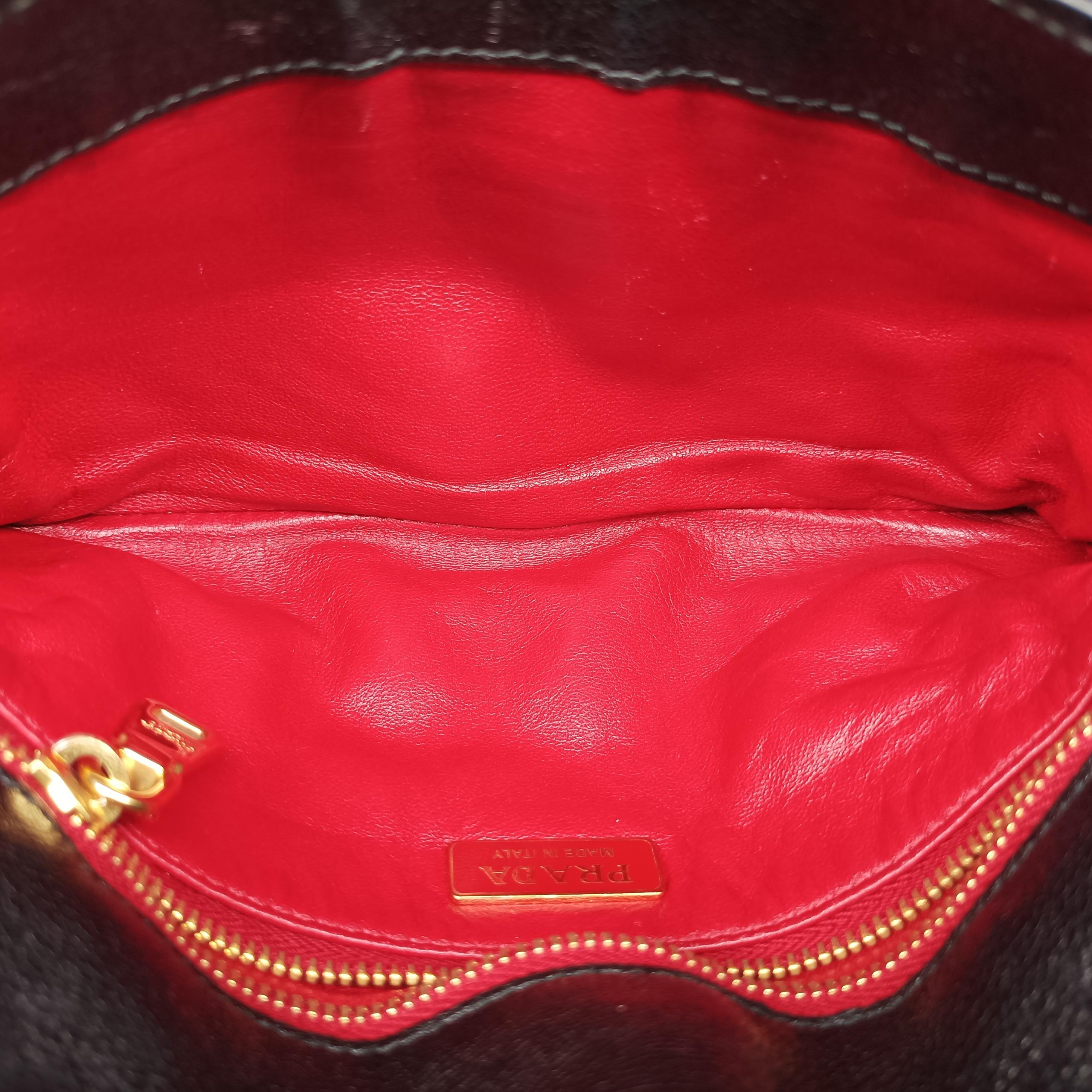 Secondhand Prada Robot Flap Black×Multicolour Leather 1BD055 shoulderbag | stylenewstar