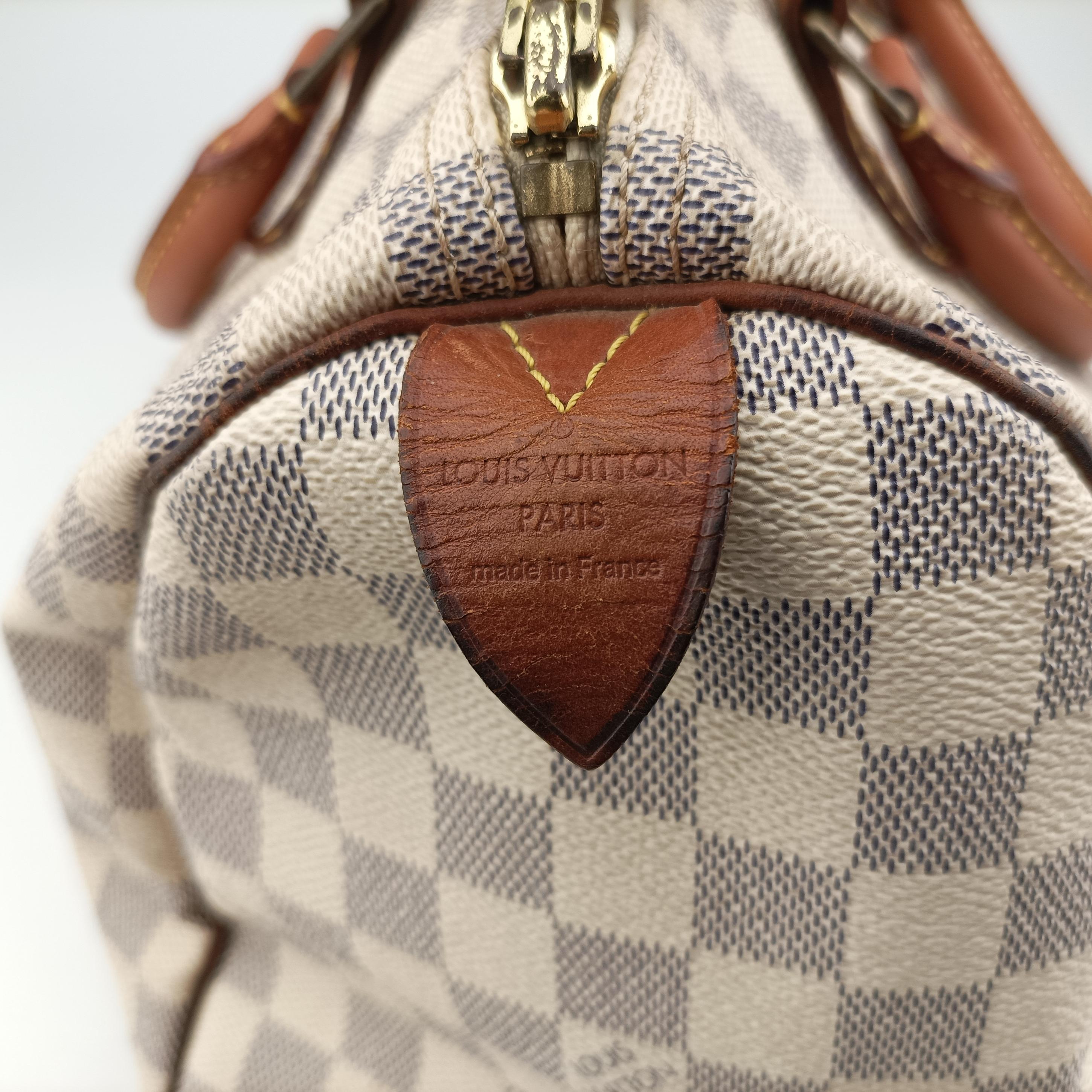Pre-owned Louis Vuitton SPEEDY 30 Azur Damier Canvas N41533 handbag | stylenewstar