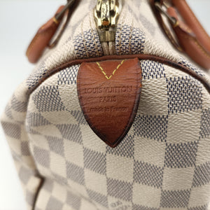 Pre-owned Louis Vuitton SPEEDY 30 Azur Damier Canvas N41533 handbag | stylenewstar