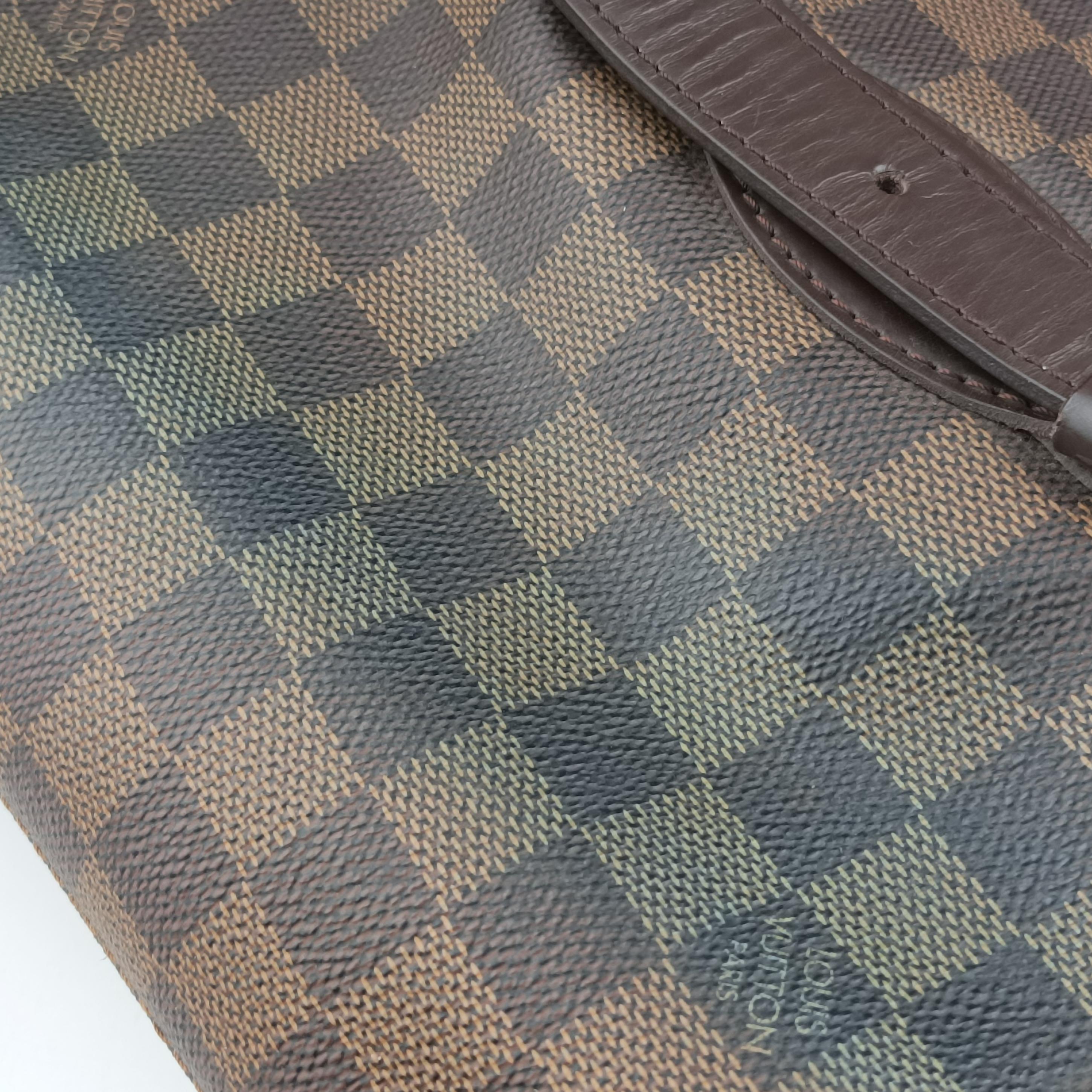Secondhand Louis Vuitton HAMPSTEAD GM EBENE Damier Canvas N51203 shoulderbag | stylenewstar