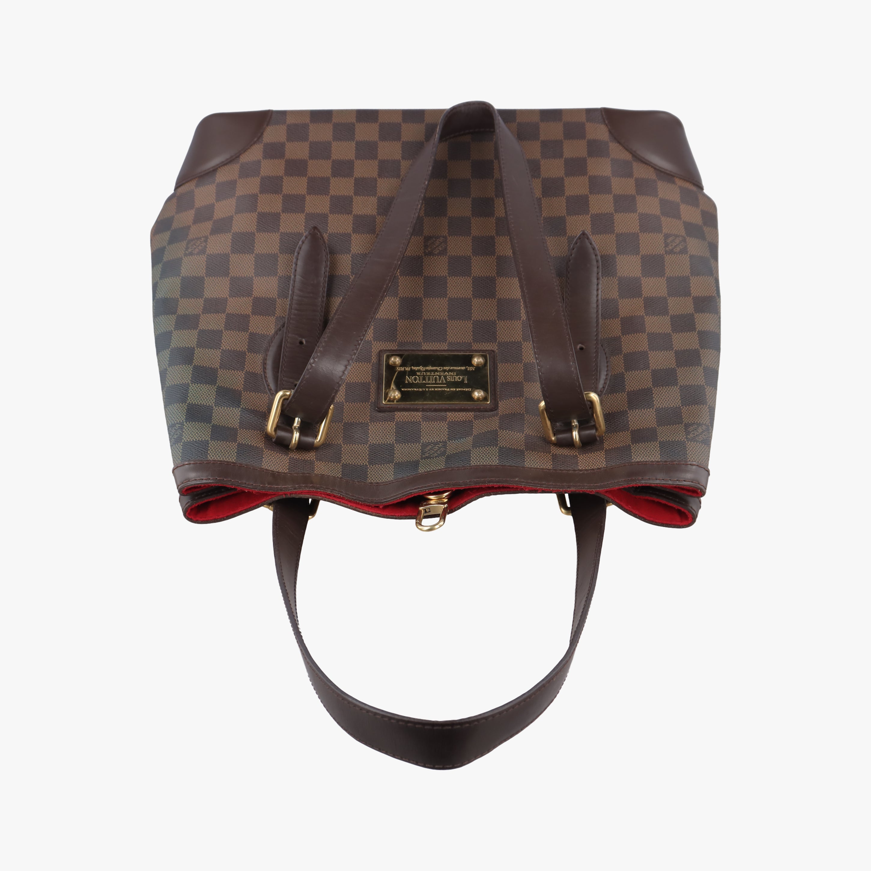 Secondhand Louis Vuitton HAMPSTEAD GM EBENE Damier Canvas N51203 shoulderbag | stylenewstar