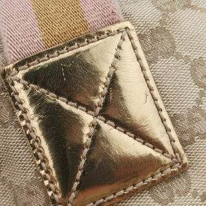 Pre-owned Gucci GG Canvas Sherry Line Beige canvas 131230 handbag | stylenewstar