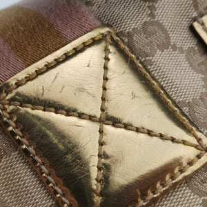 Pre-owned Gucci GG Canvas Sherry Line Beige canvas 131230 handbag | stylenewstar