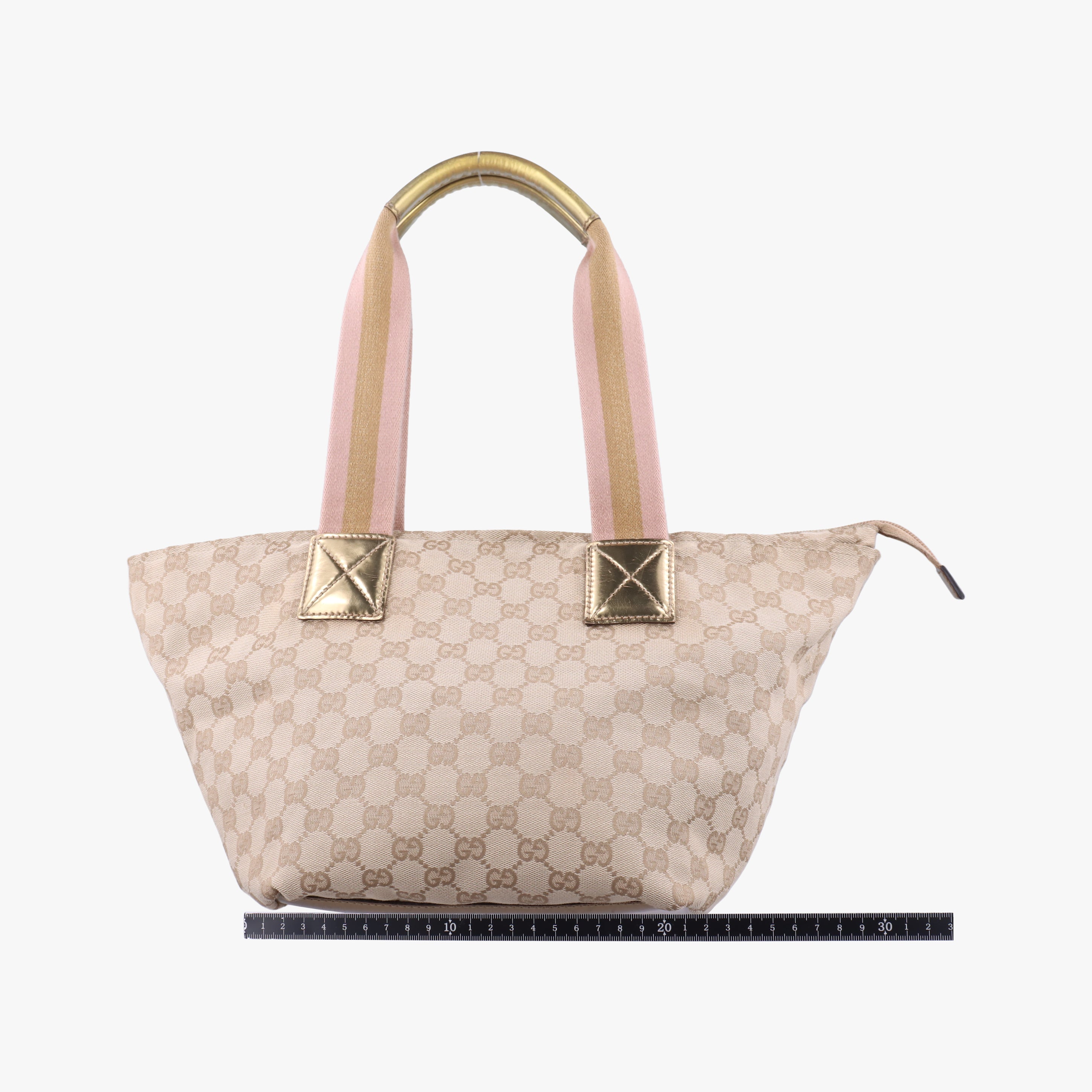 Pre-owned Gucci GG Canvas Sherry Line Beige canvas 131230 handbag | stylenewstar